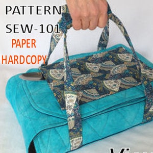 PAPER Pattern Wrap & Go Casserole Carrier Insulated Batting DIY Spoon Pocket + Handle for Easy Carry Handle Pot Luck Dish Ship Incl SEW-101H
