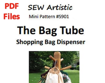 FQ Friendly Bag Tube E-PATTERN Pdf File - Sew Your Own - Free Shipping - Fat Quarter Plus DIY