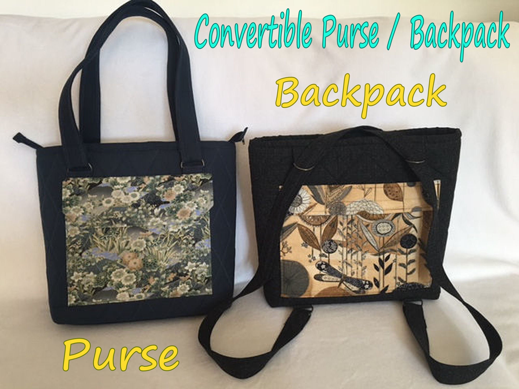 Troy Convertible Tote Backpack PDF Sewing Pattern Convertible 
