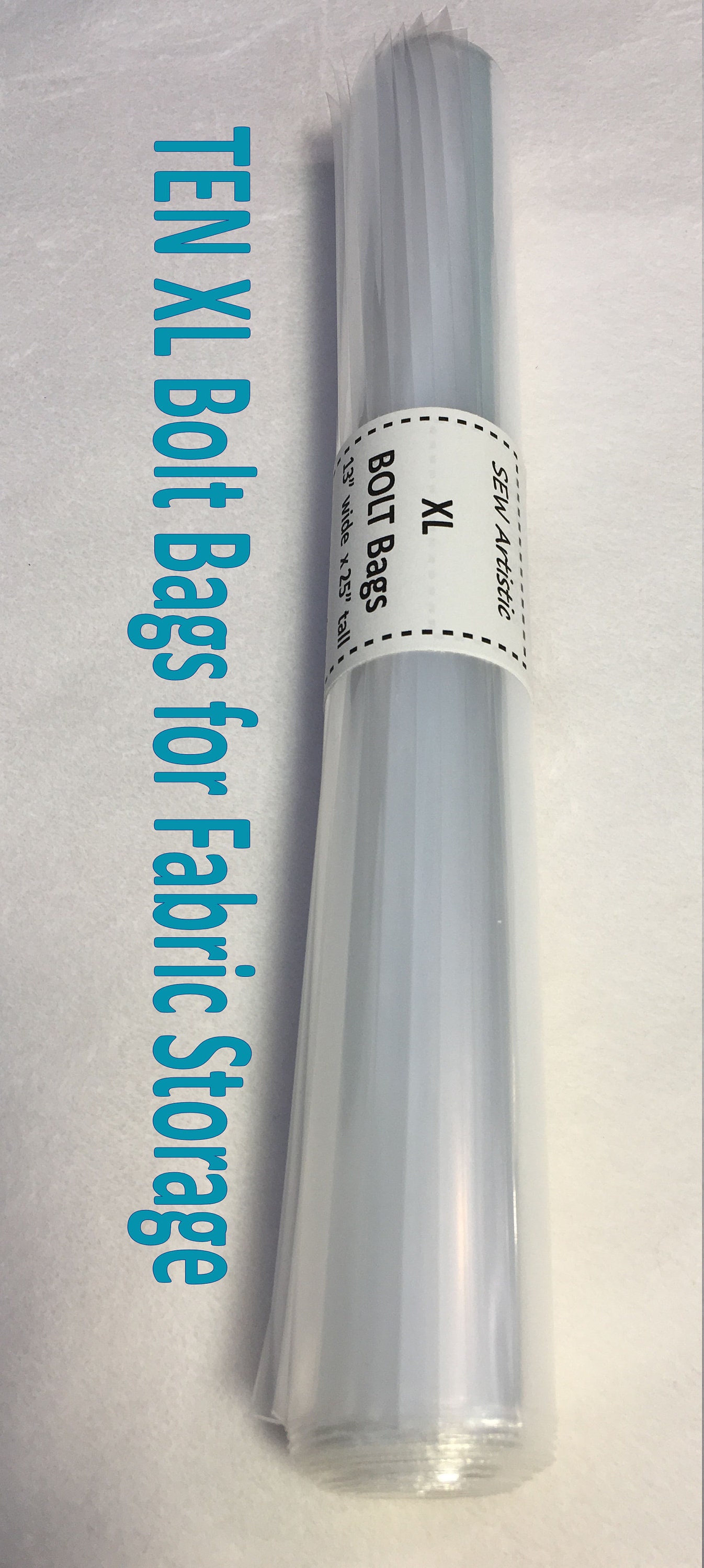10 Clear Plastic XL BOLT Bags 13 x 25 Tall for Etsy