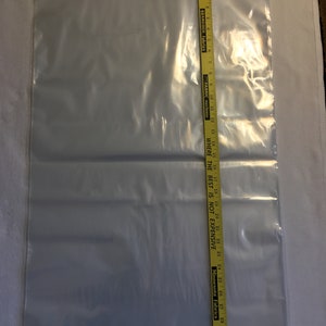 FIVE 2XL Big BOLT Bags 20 x 31 Clear Plastic for Organizing Your Bolts of Wide Fabric Sewing & Quilting Org Kondo Your Stash Ship Incl image 6