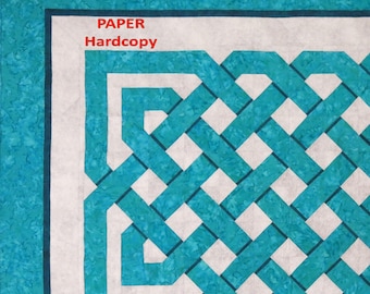Celtic Weave Quilt Paper Pattern Choose- MAM-130 OR MaM-131 King Queen Sized Paper Pieced Shipping Included