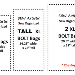 FIVE 2XL Big BOLT Bags 20 x 31 Clear Plastic for Organizing Your Bolts of Wide Fabric Sewing & Quilting Org Kondo Your Stash Ship Incl image 10