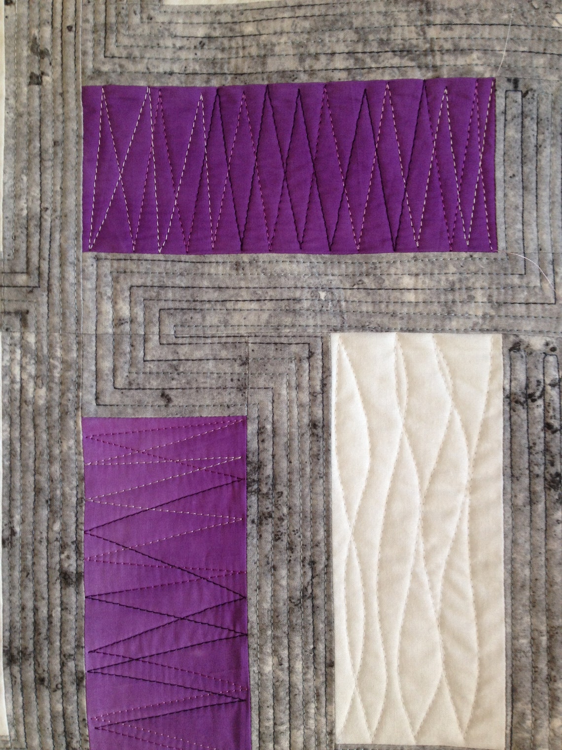 PDF Variegated Fabric Quilt PATTERN Modern Shades of Color for Ombre Fabric, Throw Wall Hanging ...