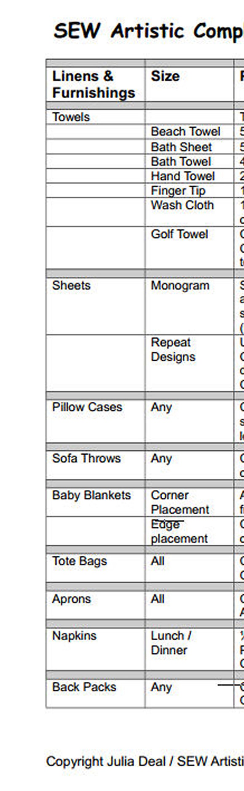 Embroidery Placement Guide.pdf Complete Guide to Embroidery Placement - PDF File - Instant Download ...