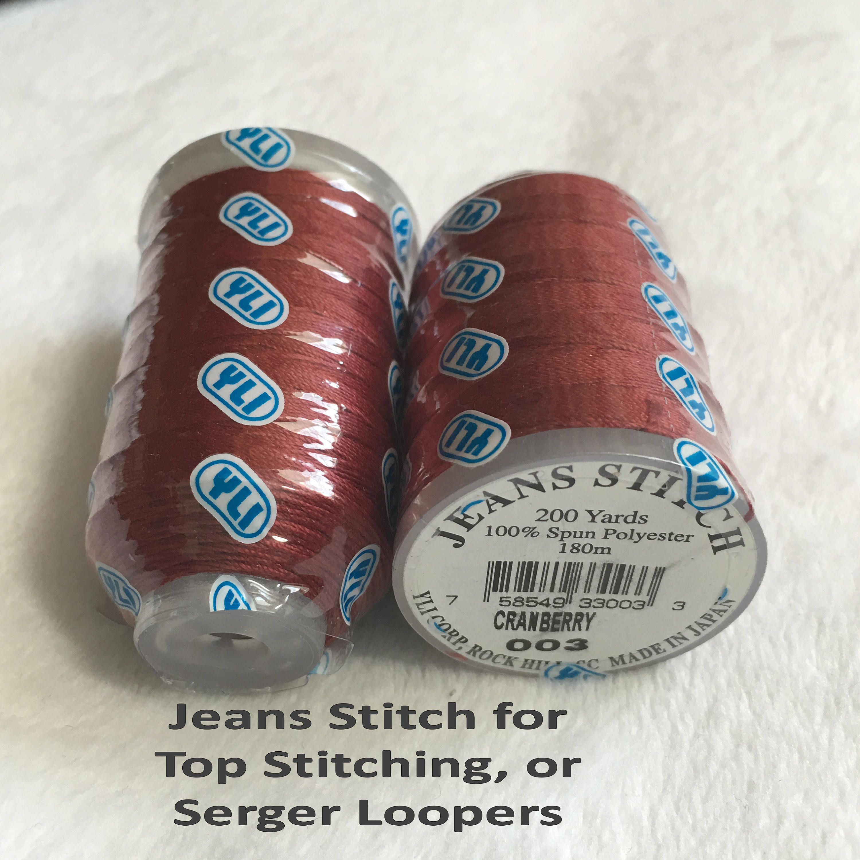 Cranberry RED Top Stitching Thread or SERGER Thread YLI Jeans Etsy