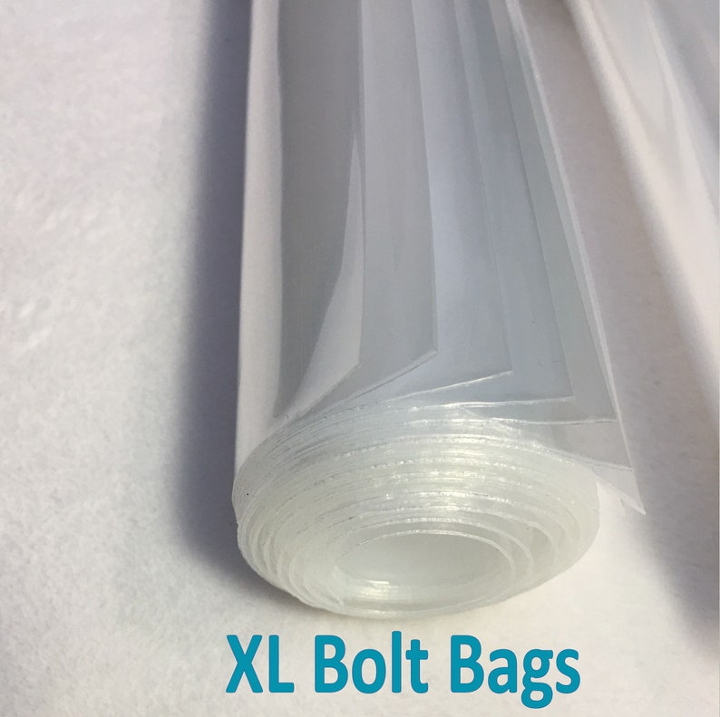 10 Clear Plastic XL BOLT Bags 13 X 25 Tall for Etsy