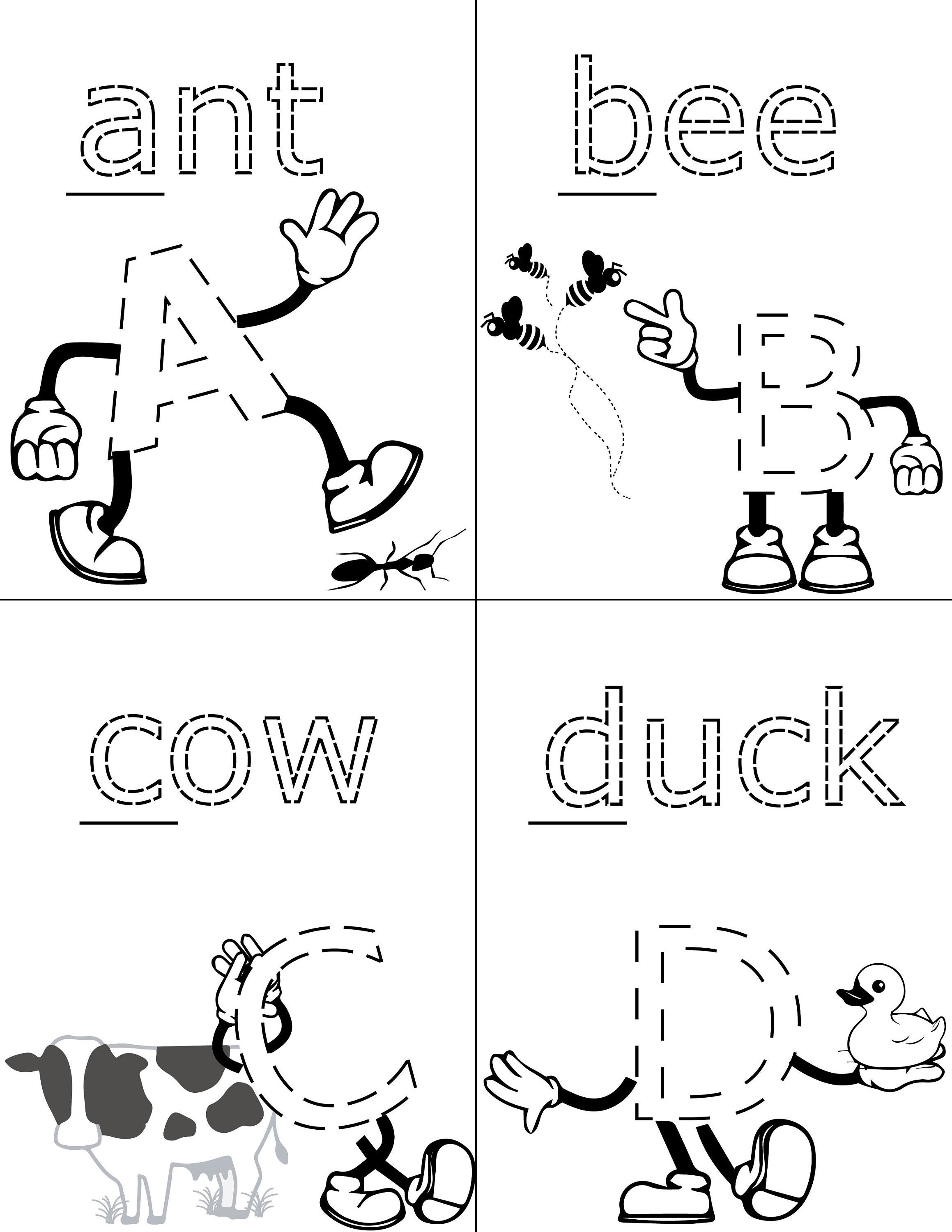Alphabet Flashcards Toddler Learning Homeschooling Tool Etsy