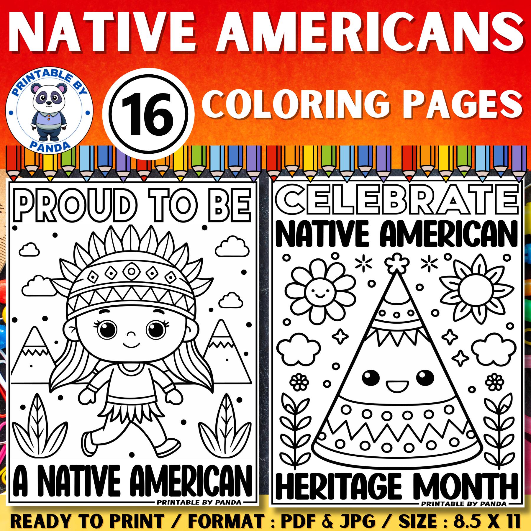 Native American Heritage Month Coloring Pages Printable [2025]