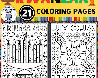 Kwanzaa Malvorlagen: Kinder Aktivitätsset (PDF & JPG)