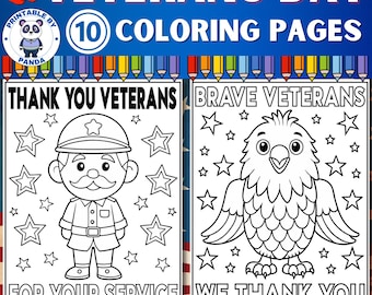 Veterans Day Coloring Pages: Kids' Activity, Classroom Decor (PDF & JPG)