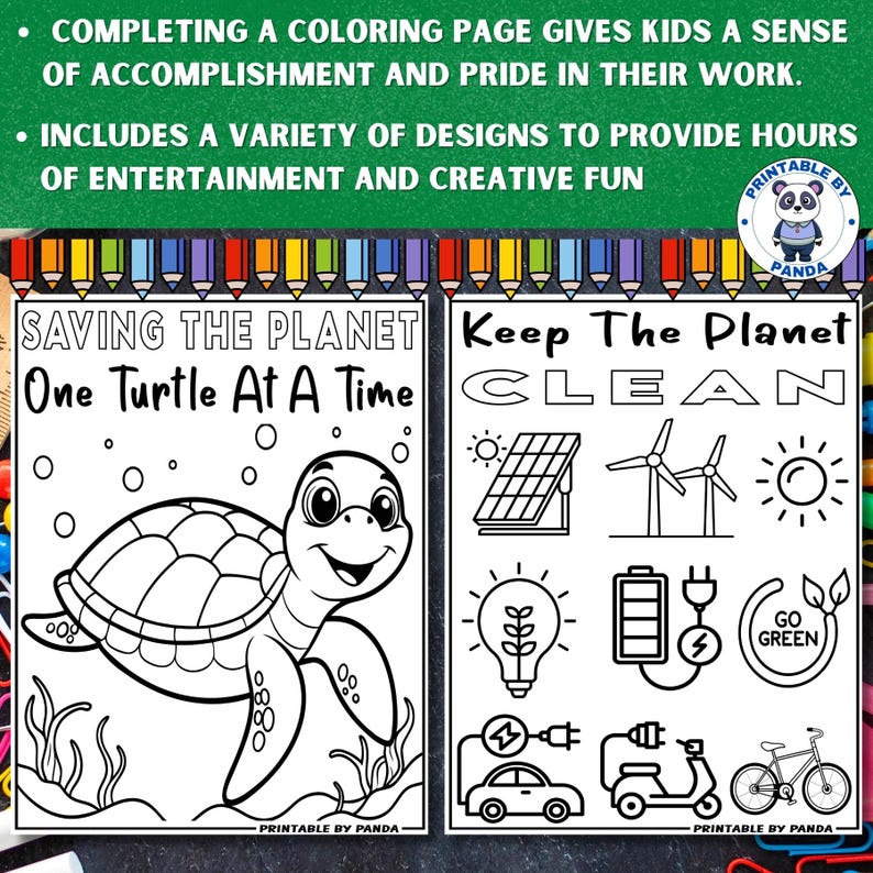 Earth Day Coloring Pages: Recycling Activities for Kids (PDF & JPG ...
