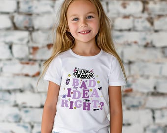 Olivia Rodrigo Fan T-Shirt | Music Lover Tee | I Heart Your Gut Shirt | Bad Idea Right? | Unisex Adult, Youth, Kids | Gift for Olivia Fans