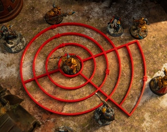 Großer Wirkungsbereich Zauber Vorlage - Dungeons and Dragons, Tabletop Spiele, Warhammer 40k, Pathfinder, DnD Minis, Spiel Zubehör