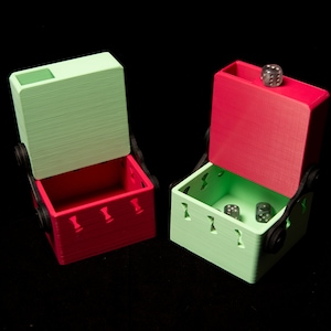 Soporte de baraja con tapa de torre de dados, Cartas coleccionables, Pokémon, Magic the Gathering, DnD, Warhammer 40k, Modi Box