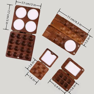 Watercolor Paint Box, Portable Walnut Palette,traveling Art Case ...