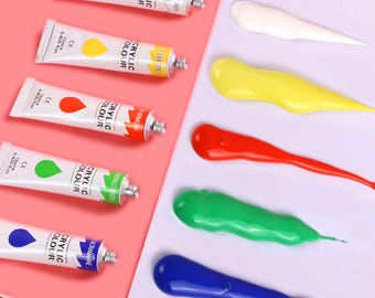 Handmade Watercolor Paint Mini Pans Set, Vivid Colors Travel Palette