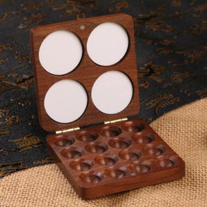 Watercolor Paint Box, Portable Walnut Palette,traveling Art Case ...