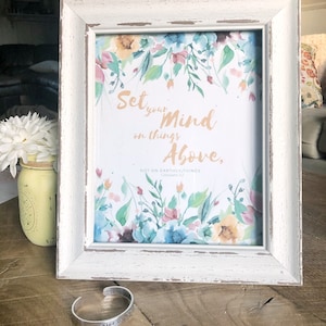 Set Your Mind on Things Infinity - Kolosser - digitaler Download - printable - Glaube