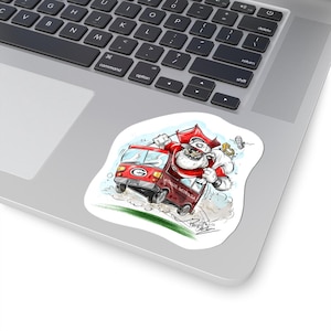 UGA Bulldog Kiss-Cut Stickers for Georgia Fans, Laptop Decor, Car Accessories, College Spirit, Unique Gifts