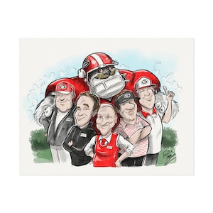 Póster del legado de los Georgia Bulldogs, arte mural para aficionados, decoración deportiva universitaria, regalo único para él, arte mural para el día del partido, recuerdos deportivos