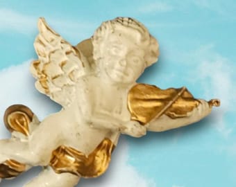 Vintage Miniature Violin Playing Angel (Dr-004)