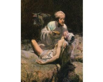 10 The Good Samaritan Holy Cards - Out of Print