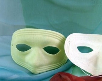 Vintage Fabric Mask - LIME GREEN with New WHITE Elastic (W-9)