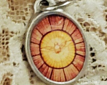 5 Miniature Colorful Holy Spirit Medals - Catholic - Dove - Holy Ghost - Confirmation (Jwl-R)