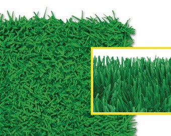 Green Turf Grass Tissue Grass Runner / Mat - Easter Basket - Football Party - Golf Party - Putt-Putt Party - Table Decor - Spring (S-018)