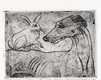 Vintage The Hitchhiker-diepdrukprint (f-ee)