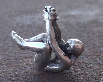 Sterling Silver Hanging Man Bead - LAST ONE  (JWL)