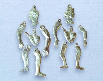 Set of Silver People Milagros - Choose - Man or Woman (DR-007)