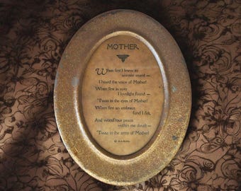Vintage Mother Remembrance Plaque (s-etsy)