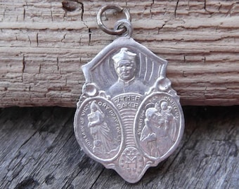 Vintage Father Baker and National Shrine of Our Lady of Victory Aluminum Medal (dr-019)