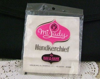 1 Vintage Mi-Lady Handkerchief in Original Package