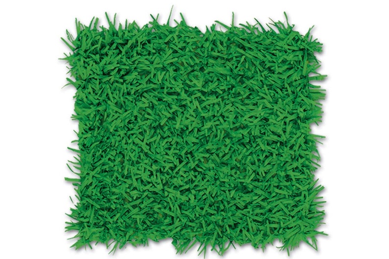 Green Turf Grass Tissue Grass Runner / Mat Easter Basket Football Party Golf Party Putt-Putt Party Table Decor Spring S-018 image 2