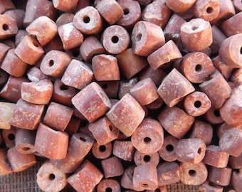 25 Unpolished Natural BAUXITE Beads (DR-006)