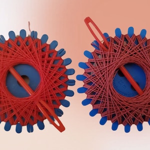 2 Red Thread Winders - for - Sewing - Fly Tying - Straw Star Binding - and More - Strohsterne  (DR-010)