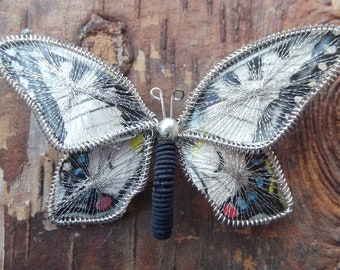 Charming Vintage Artisan Butterfly Brooch