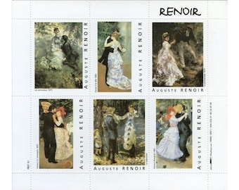 1 Sheet Renoir - Les Danseurs Artistamps/Faux Postes (F-Stkr)