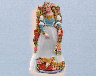 Vintage Sleeping Beauty Christmas Ornament - Princess (dr-014)