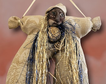 Vintage Magical Art Doll - One of a Kind Handmade Mixed Media - Regional Western Pennsylvania Vintage Folk Art (S-Etsy)