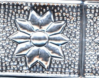 4 pcs Vintage Star Sunflower Tin Stamping Strip - Edging - Frame (DR-023)