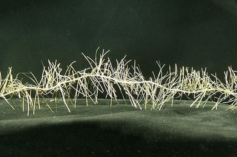 Vintage Golden Lametta Metal Tinsel Garland Over 6 Feet Etsy