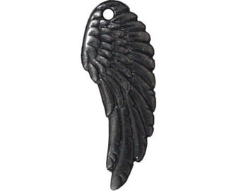 2 Crow Wing Charms - Angel Wing