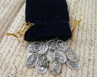 10 Religious Medals - Grab Bag - Assortment - Value up to 25.00 - Grab Bag - Religious - Catholic (MTO)