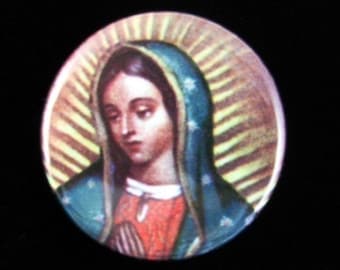 5 Our Lady of Guadalupe (Nuestra Virgin de Guadalupe) Pinback Buttons