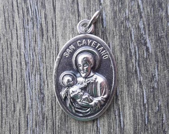 2 San Cayetano Medals - Patron Saint of Gamblers, the Unemployed and Bankers - Saint Cayetano - Saint Cajetan (JWL-R)