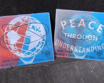 1 World's Fair 1964 1965 Vintage Vari-Vue World Peace Through Understanding - Rare - NYC Lenticular - Flicker (Dr-31)